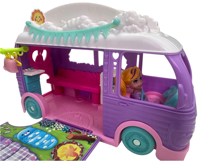 Polly Pocket Glamping Camper Van Set