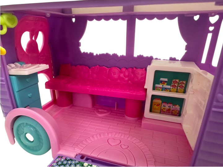 Polly Pocket Glamping Camper Van Set