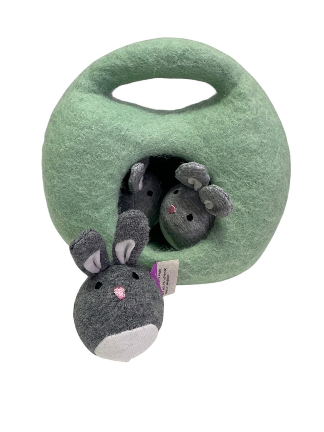 Bunnies In A Felt Burrow (Babbler Play Kit 13, 14, 15+ months)