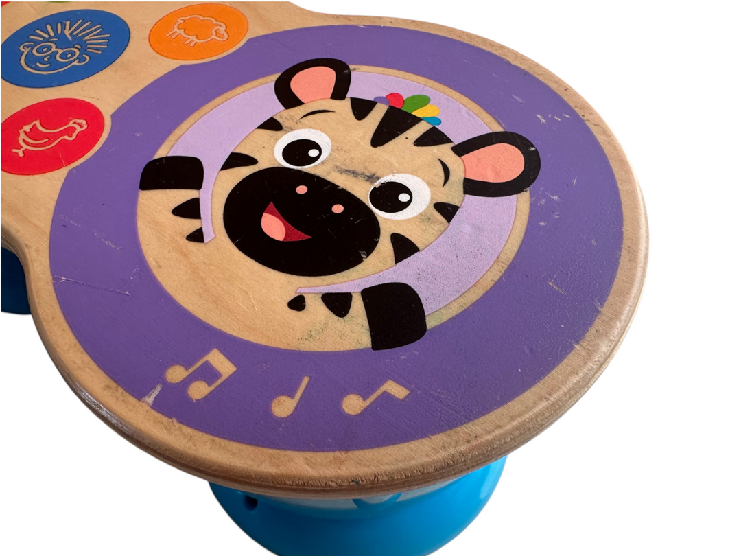 Upbeat Tunes Magic Touch Wooden Drum Musical Toy
