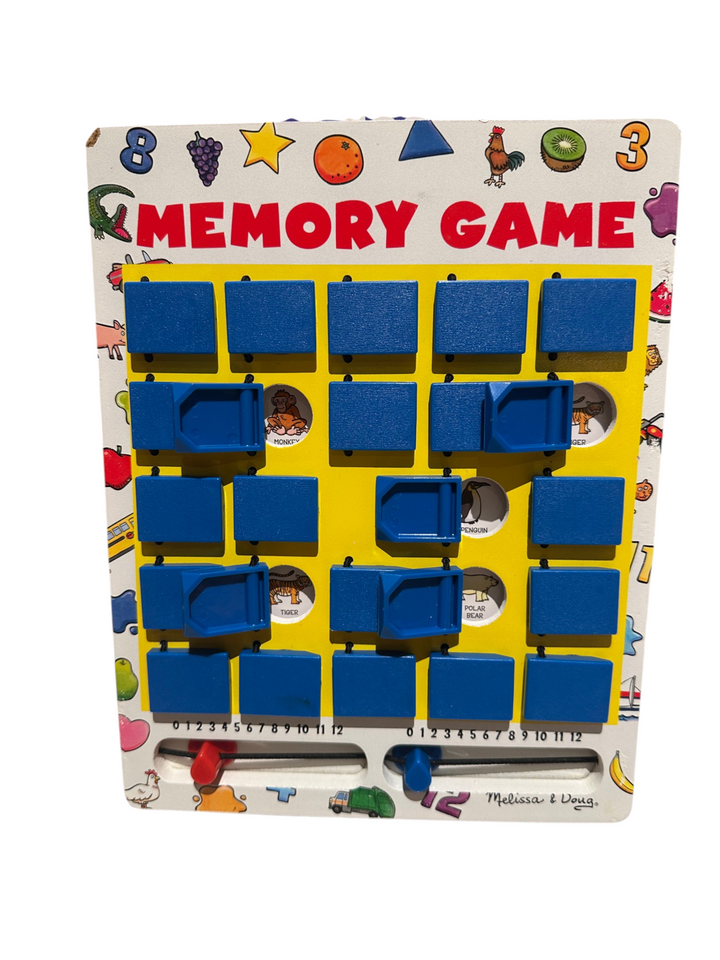 Flip-to-Win Memory Game (wooden board + category cards)