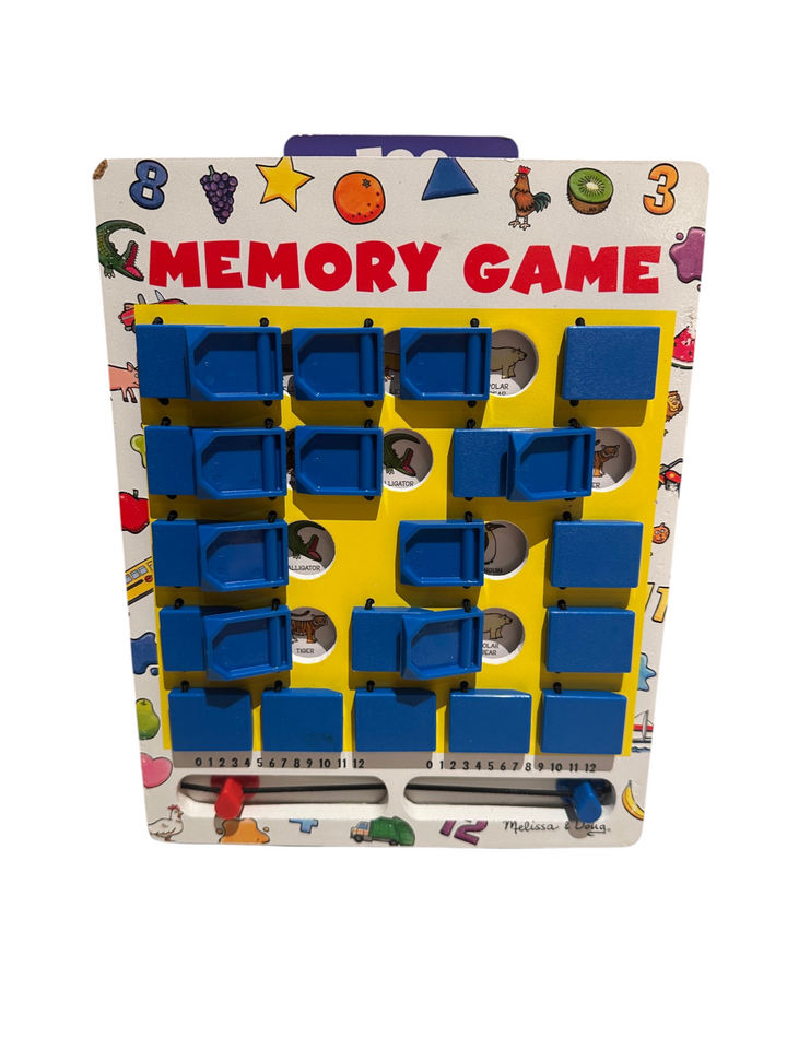 Flip-to-Win Memory Game (wooden board + category cards)