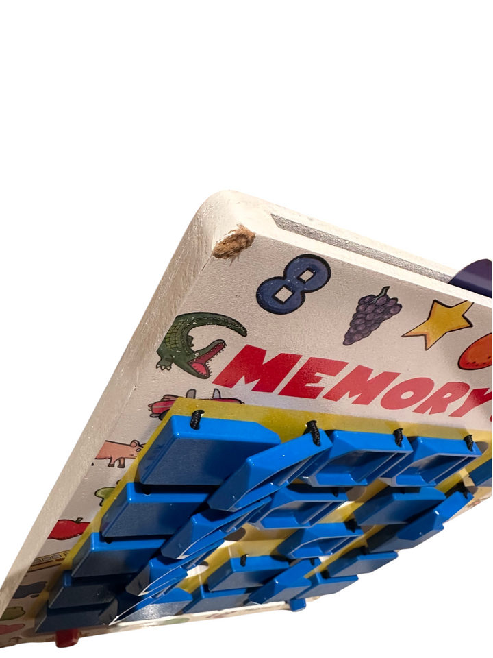 Flip-to-Win Memory Game (wooden board + category cards)