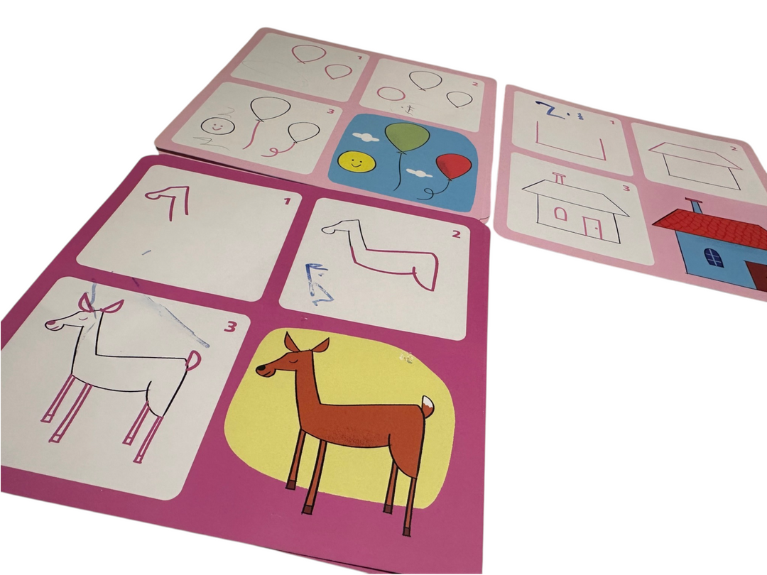 Eduludo Step by Step - Josephine and Co (learn-to-draw cards + marker)