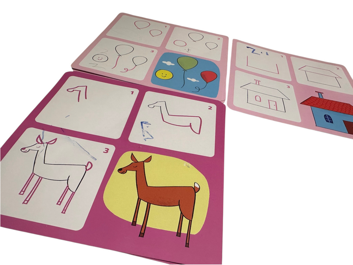 Eduludo Step by Step - Josephine and Co (learn-to-draw cards + marker)
