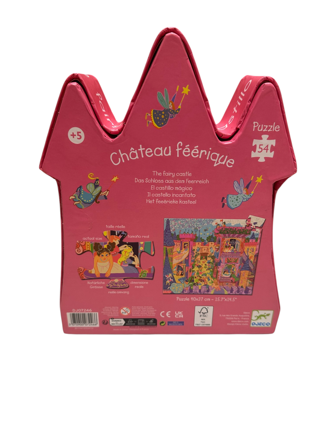 Fairy Castle Silhouette Puzzle, 54 pcs