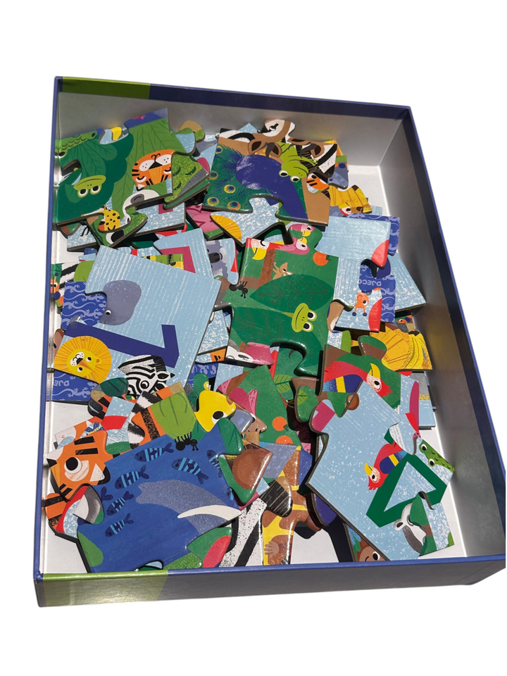 Giant Puzzle - 1 to 10 Jungle, 54 pcs