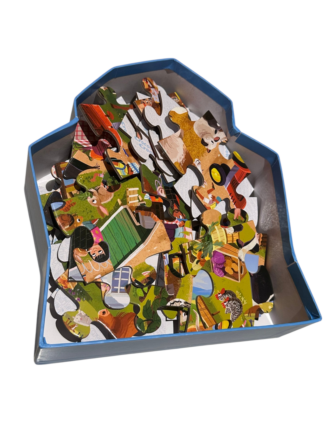 Day at the Farm - Shaped Puzzle, 48 pcs
