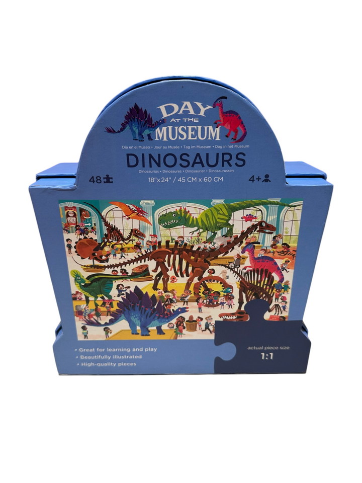 Day at the Museum (Dinosaurs) - Shaped Puzzle, 48 pcs