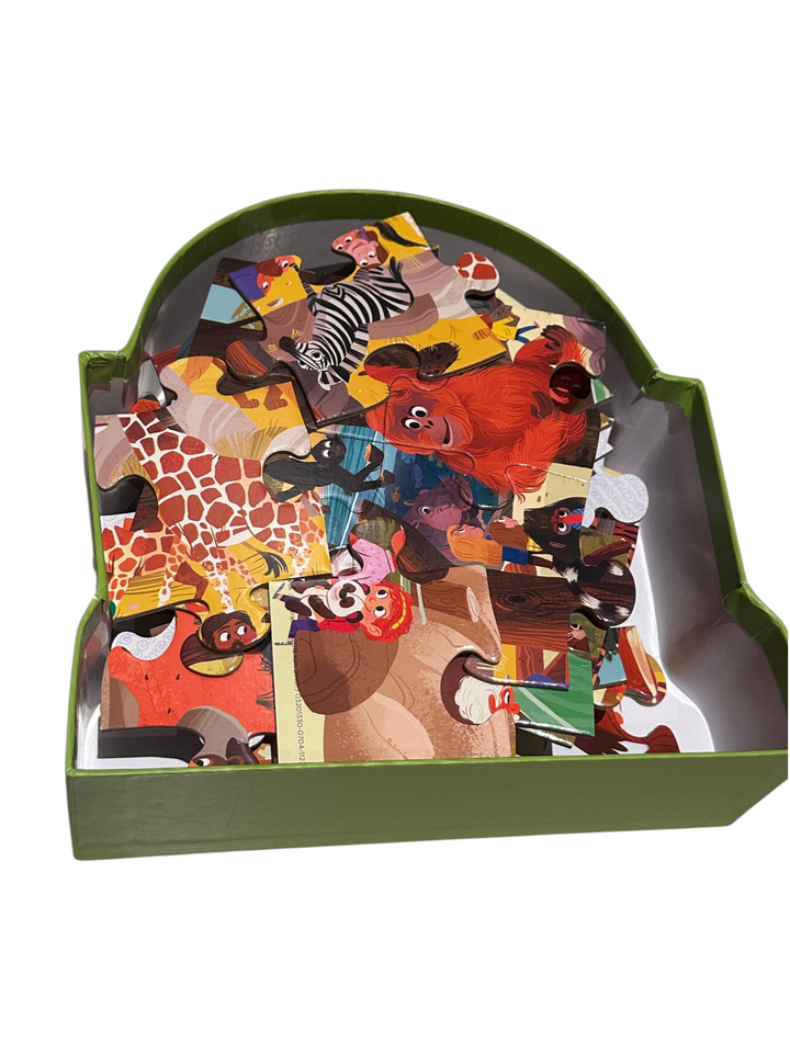 Day at the Zoo - Shaped Puzzle, 48 pcs