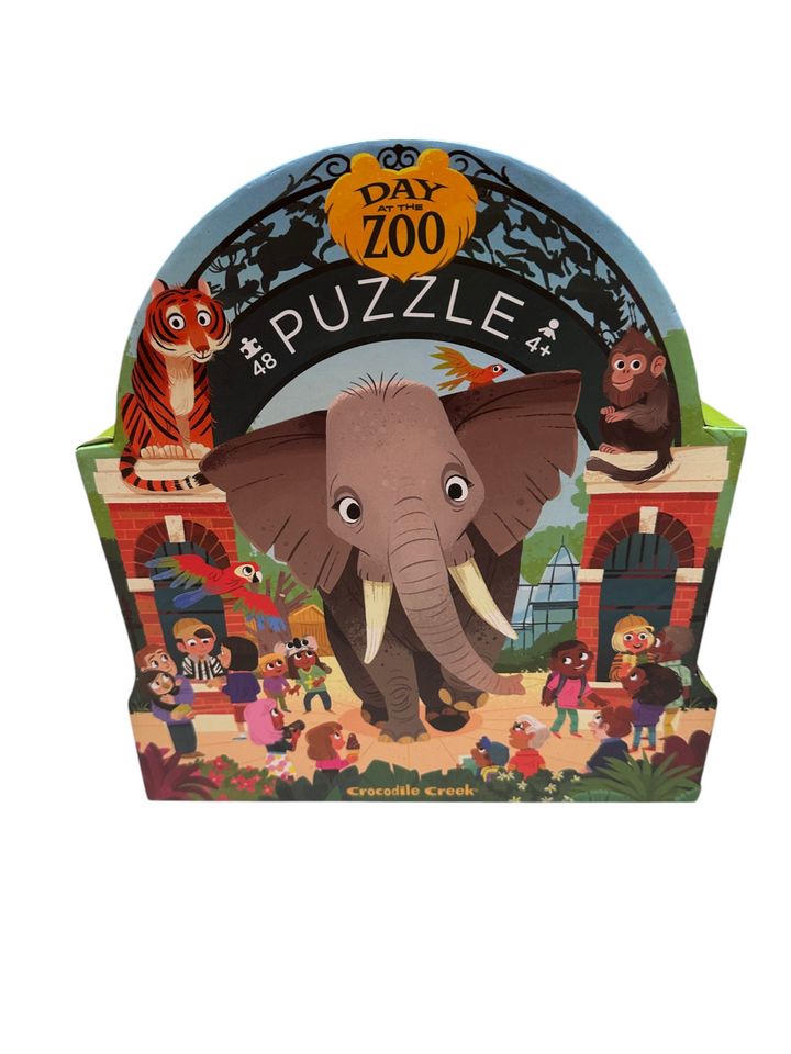 Day at the Zoo - Shaped Puzzle, 48 pcs