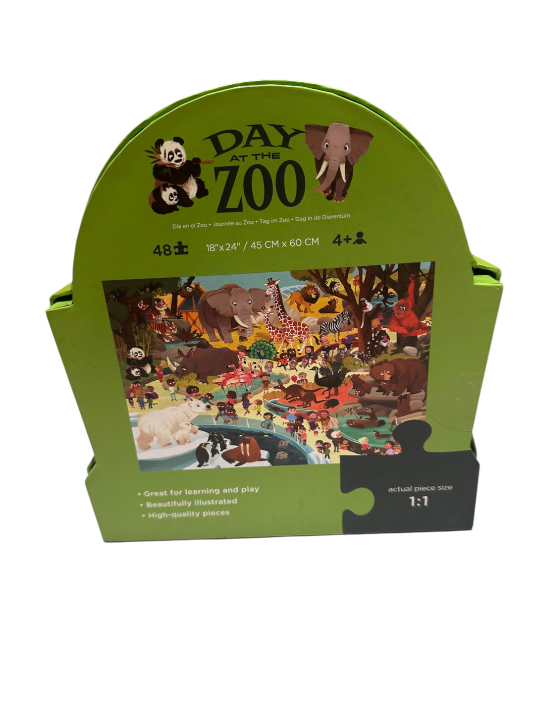 Day at the Zoo - Shaped Puzzle, 48 pcs