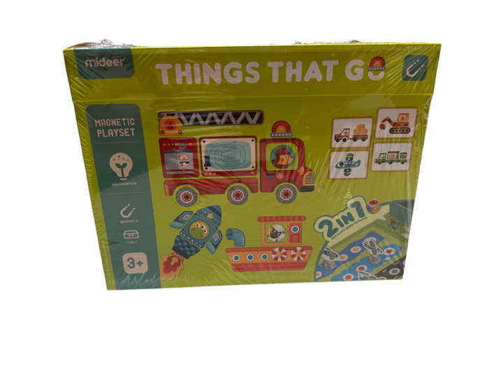 Things That Go Magnetic Playset 2-in-1 – Vehicles