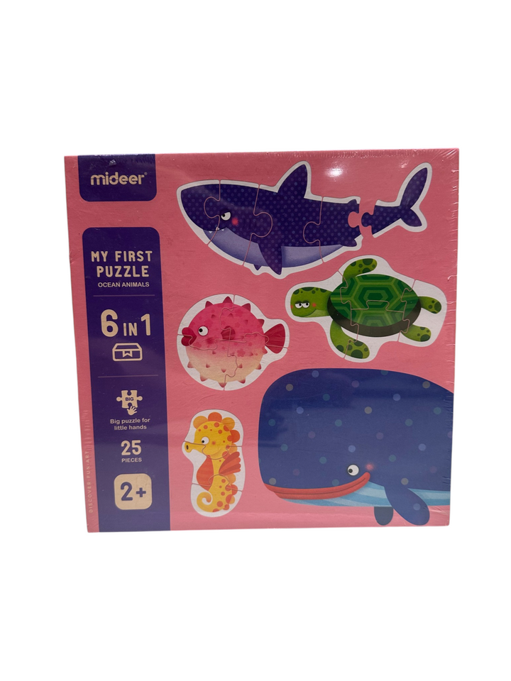 My First Puzzle - Ocean Animals 6-in-1 (25 pcs)