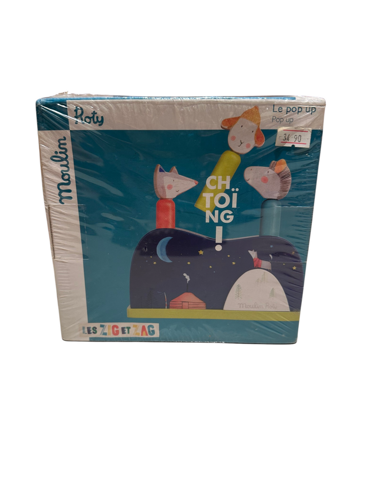 Chtoing! Le Pop-Up wooden toy (Les Zig et Zag)