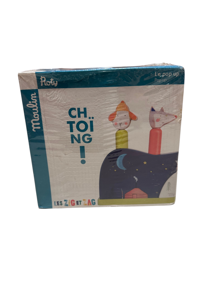 Chtoing! Le Pop-Up wooden toy (Les Zig et Zag)