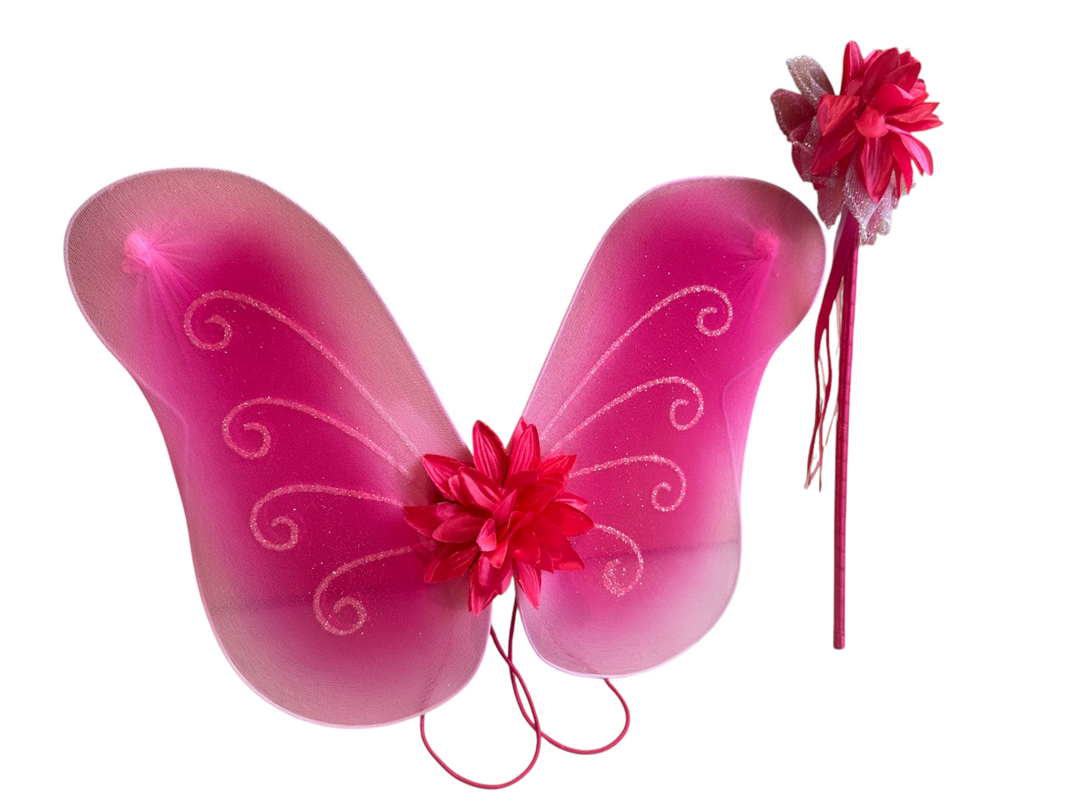 Fancy Flutter Skirt with Wings & Wand Size 4-6