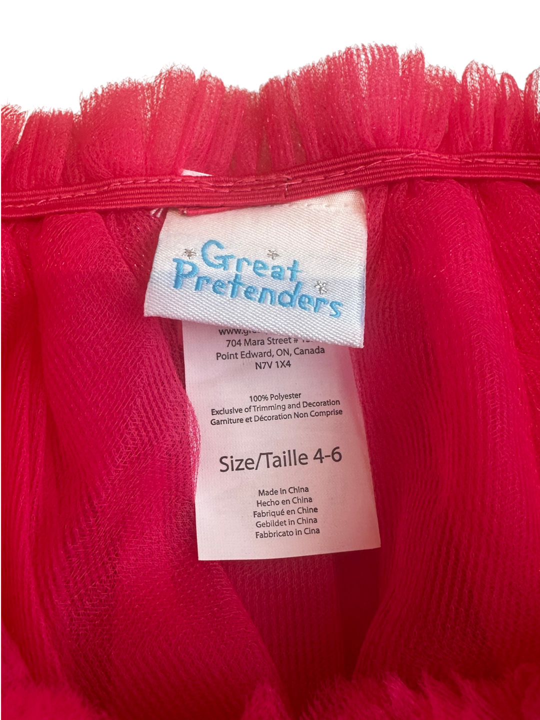 Fancy Flutter Skirt with Wings & Wand Size 4-6