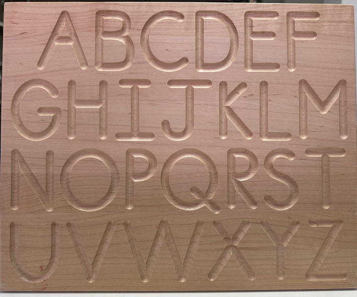Printed Alphabet Tracing Board - Reversible Lower / Uppercase