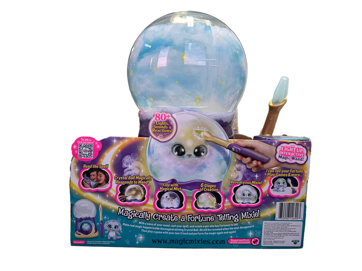 Magical Misting Crystal Ball with Interactive Plush Toy and 80+ Sounds and Reactions (14690)