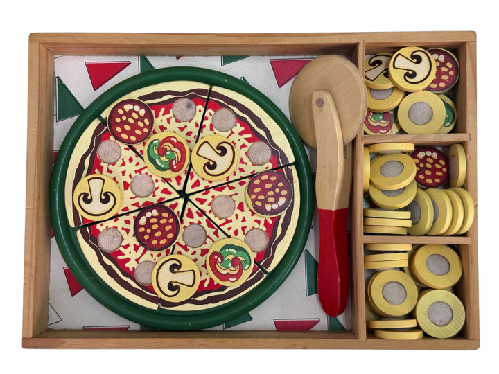 Wooden Play Food Pizza Party