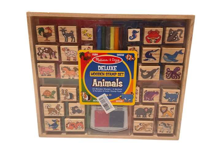 Deluxe Wooden Stamp Set - Animals