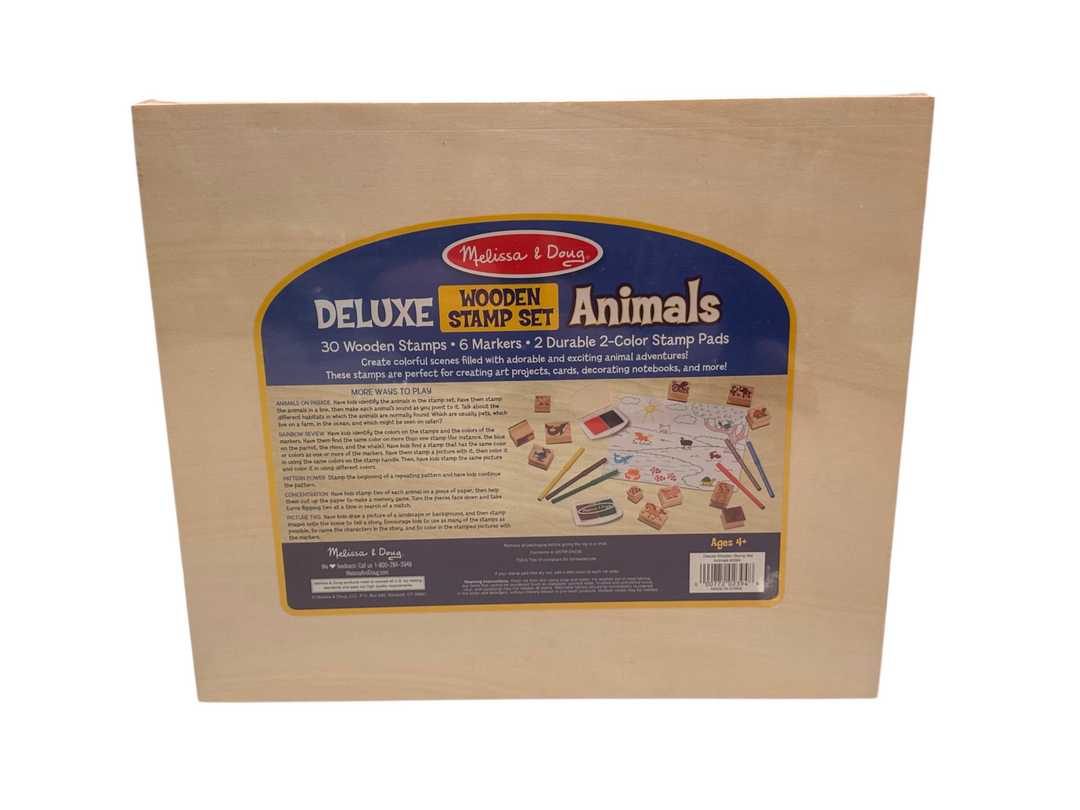Deluxe Wooden Stamp Set - Animals