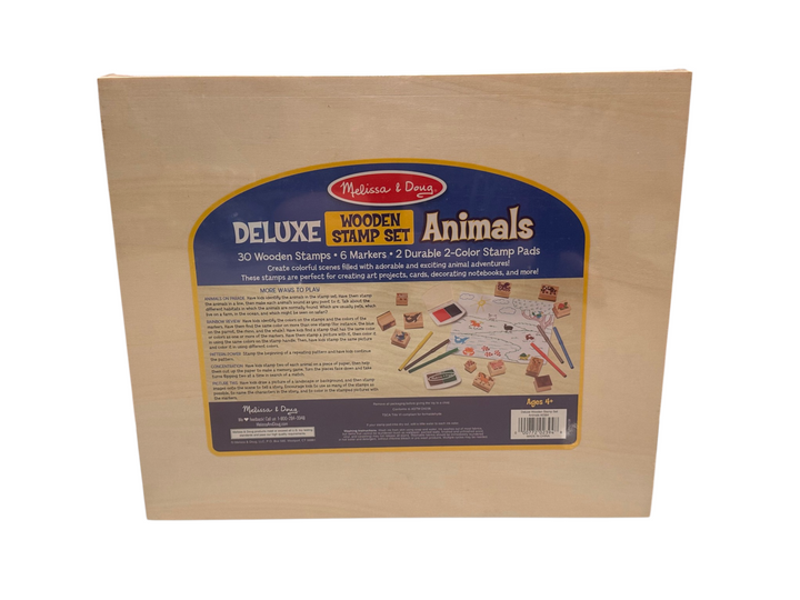 Deluxe Wooden Stamp Set - Animals
