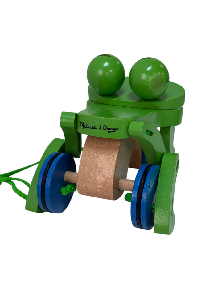 Frolicking Frog Wooden Pull Toy
