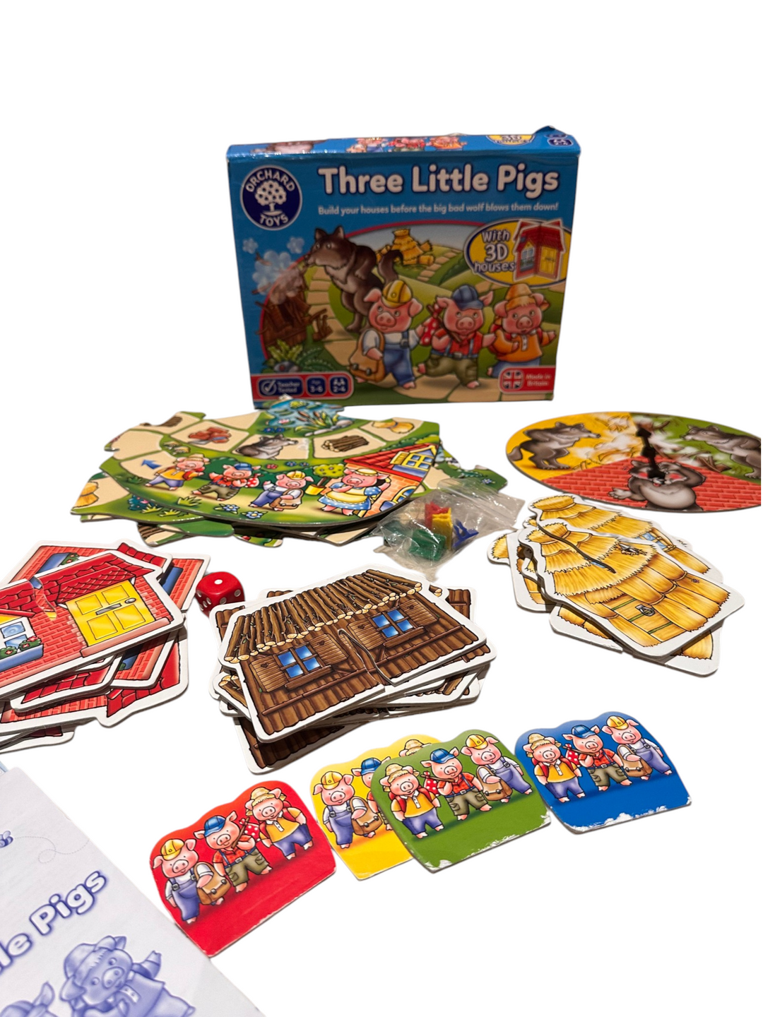 Three Little Pigs Game (with 3D houses)