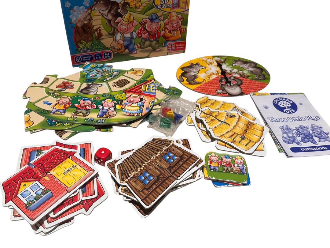 Three Little Pigs Game (with 3D houses)