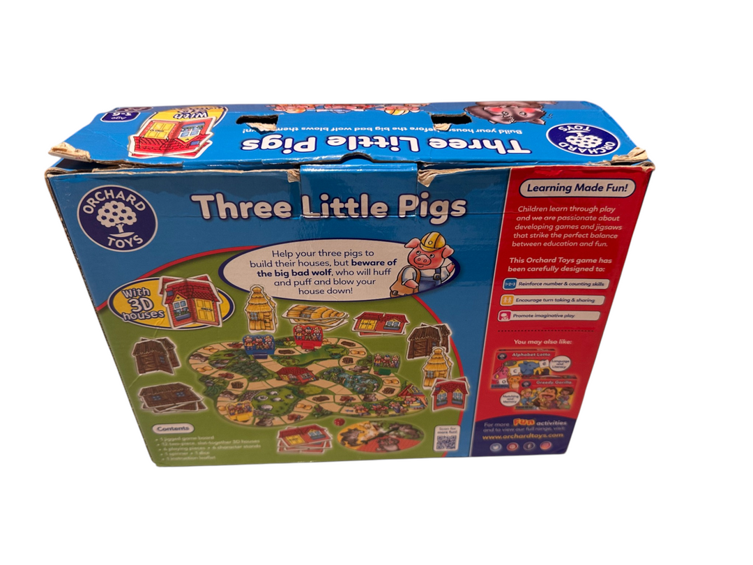 Three Little Pigs Game (with 3D houses)