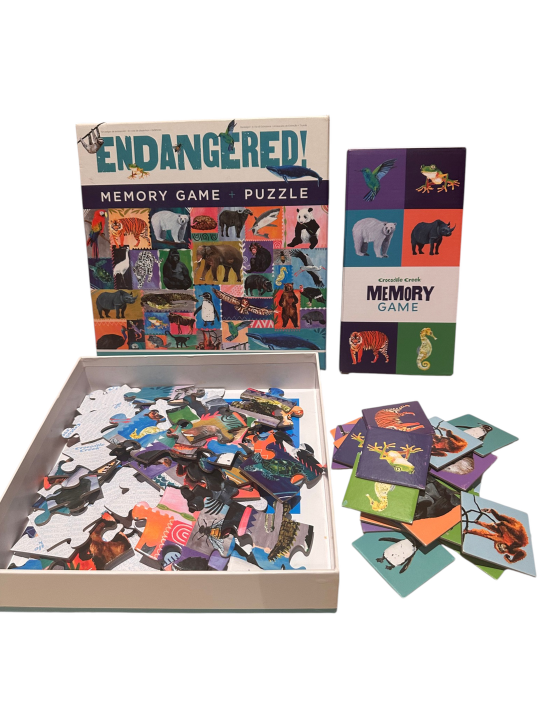 Endangered! Memory Game + Puzzle