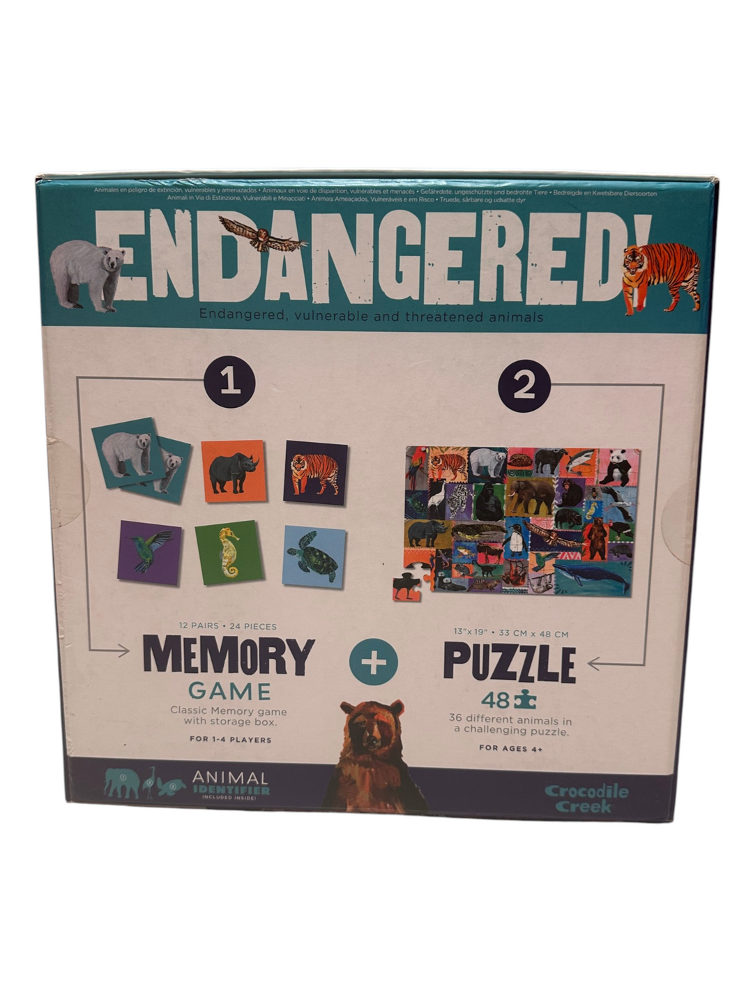 Endangered! Memory Game + Puzzle