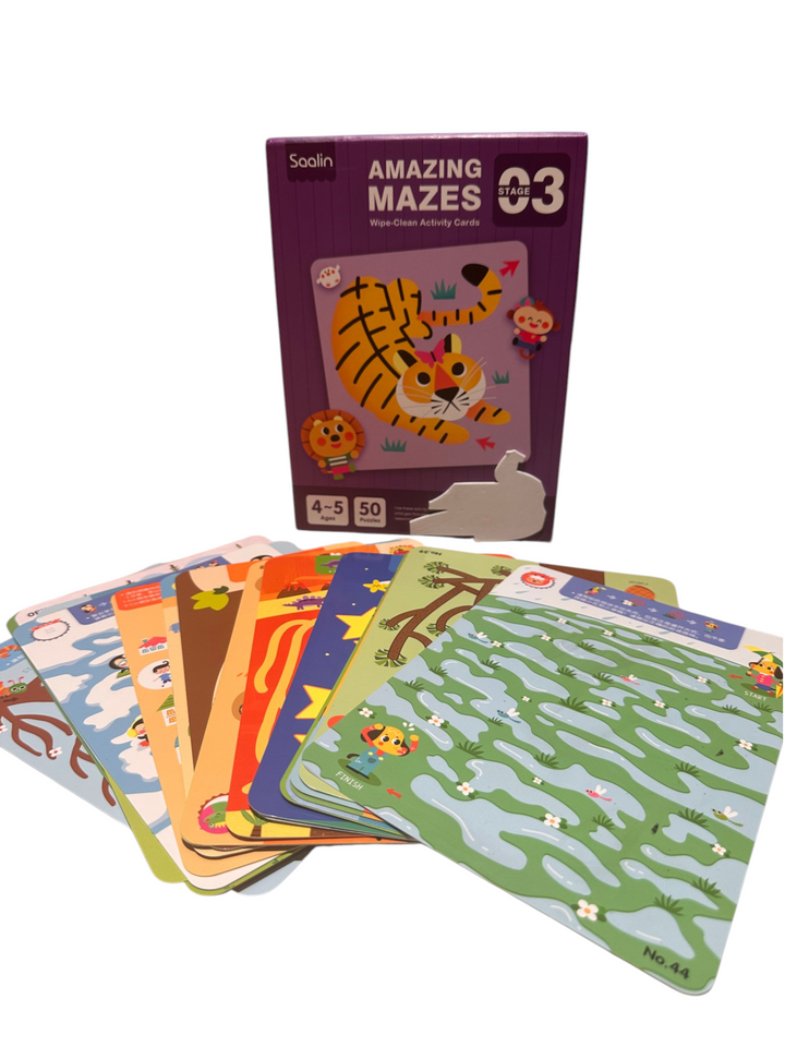 Amazing Mazes Stage 03 - Wipe-Clean Activity Cards