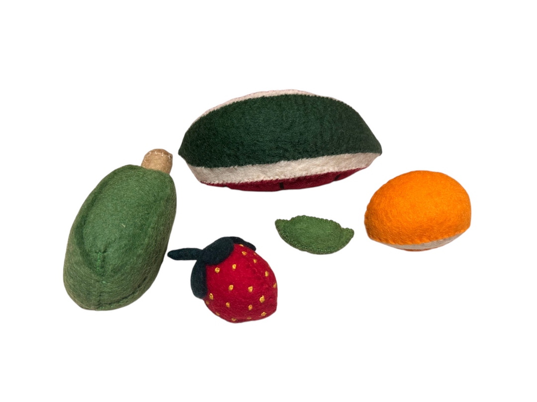 Watermelon, Corn, Orange, Strawberry, Pea (bundle)