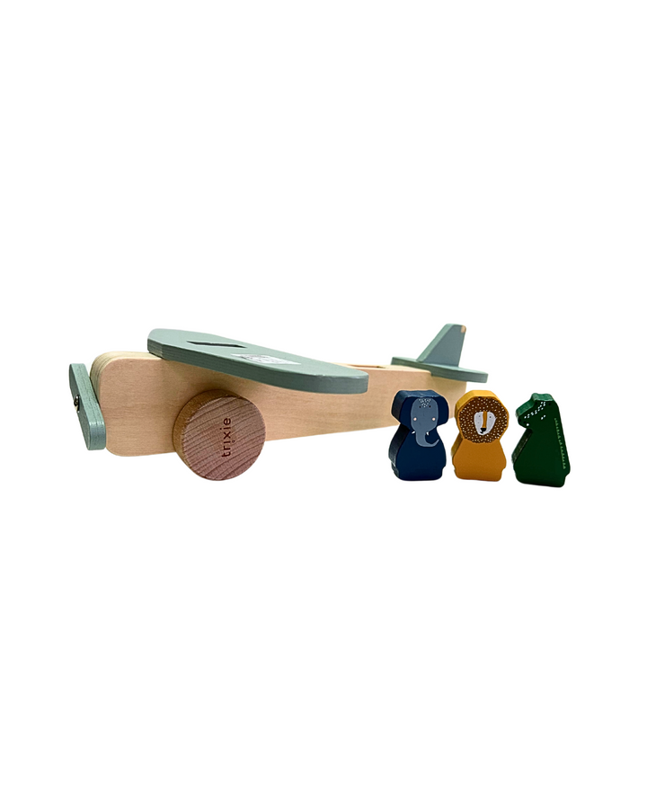 Wooden Animal Airplane