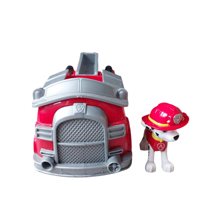Spinmaster, PAW Patrol Marshall`s Fire Engine Vehicle, The PAW Patrol are on a roll in their rescue vehicles! Join Marshall on action-packed missions with his Fire Engine! When trouble strikes, place Marshall (figure included) into the driver’s seat and roll to the rescue with real working wheels and a moveable ladder! With authentic detailing and realistic features, the PAW Patrol’s beloved fire dog and his truck bring all the excitement of PAW Patrol to life. As your child plays with Marshall and his Fire
