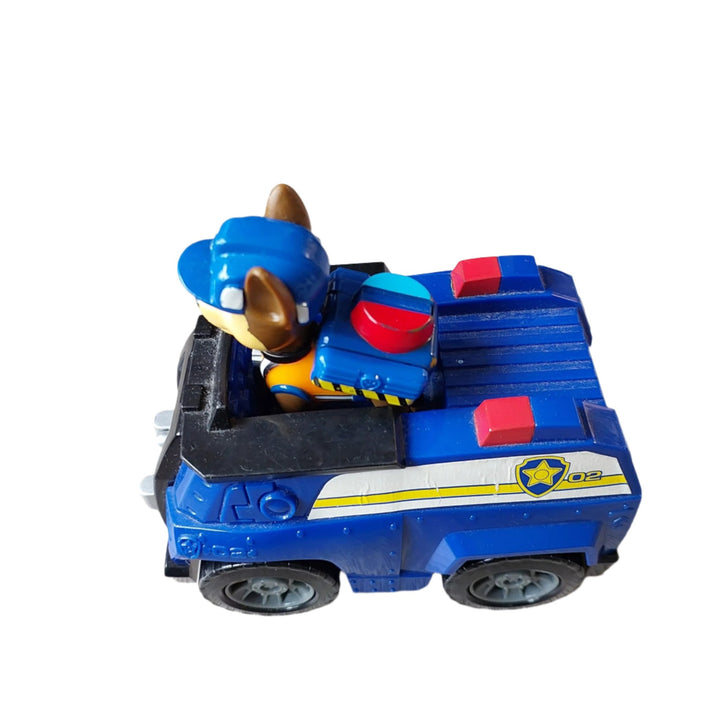 Spinmaster, PAW Patrol Chase`s Patrol Cruiser Vehicle, Join Chase on action-packed missions with his Police Cruiser! When trouble strikes, place Chase (toy figure included) into the driver’s seat and roll to the rescue with real working wheels! With authentic detailing and realistic features, the PAW Patrol’s beloved police dog and his cruiser bring all the excitement of PAW Patrol to life. Chase and his vehicle are eco-consciously manufactured and are made from at least 80% recycled plastic!