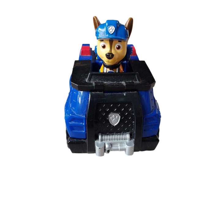 Spinmaster, PAW Patrol Chase`s Patrol Cruiser Vehicle, Join Chase on action-packed missions with his Police Cruiser! When trouble strikes, place Chase (toy figure included) into the driver’s seat and roll to the rescue with real working wheels! With authentic detailing and realistic features, the PAW Patrol’s beloved police dog and his cruiser bring all the excitement of PAW Patrol to life. Chase and his vehicle are eco-consciously manufactured and are made from at least 80% recycled plastic!