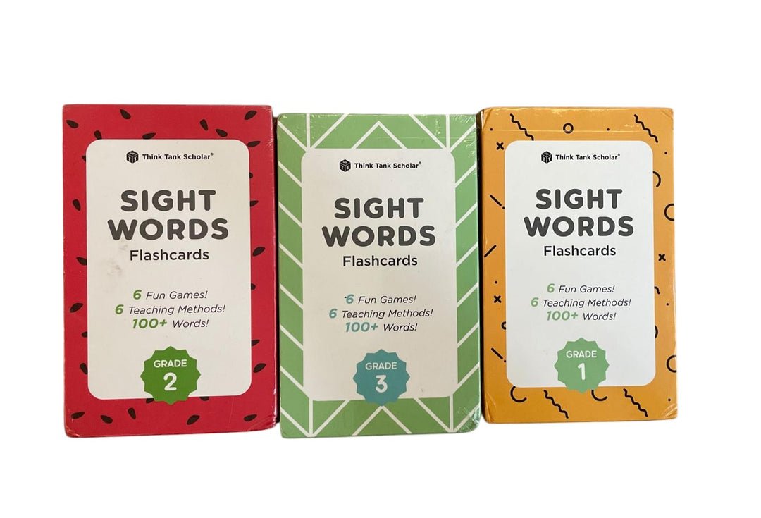 Sight Words Flashcards - Grade 1, 2, 3