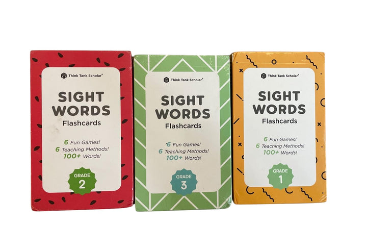 Sight Words Flashcards - Grade 1, 2, 3