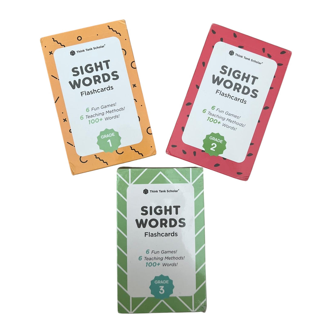 Sight Words Flashcards - Grade 1, 2, 3