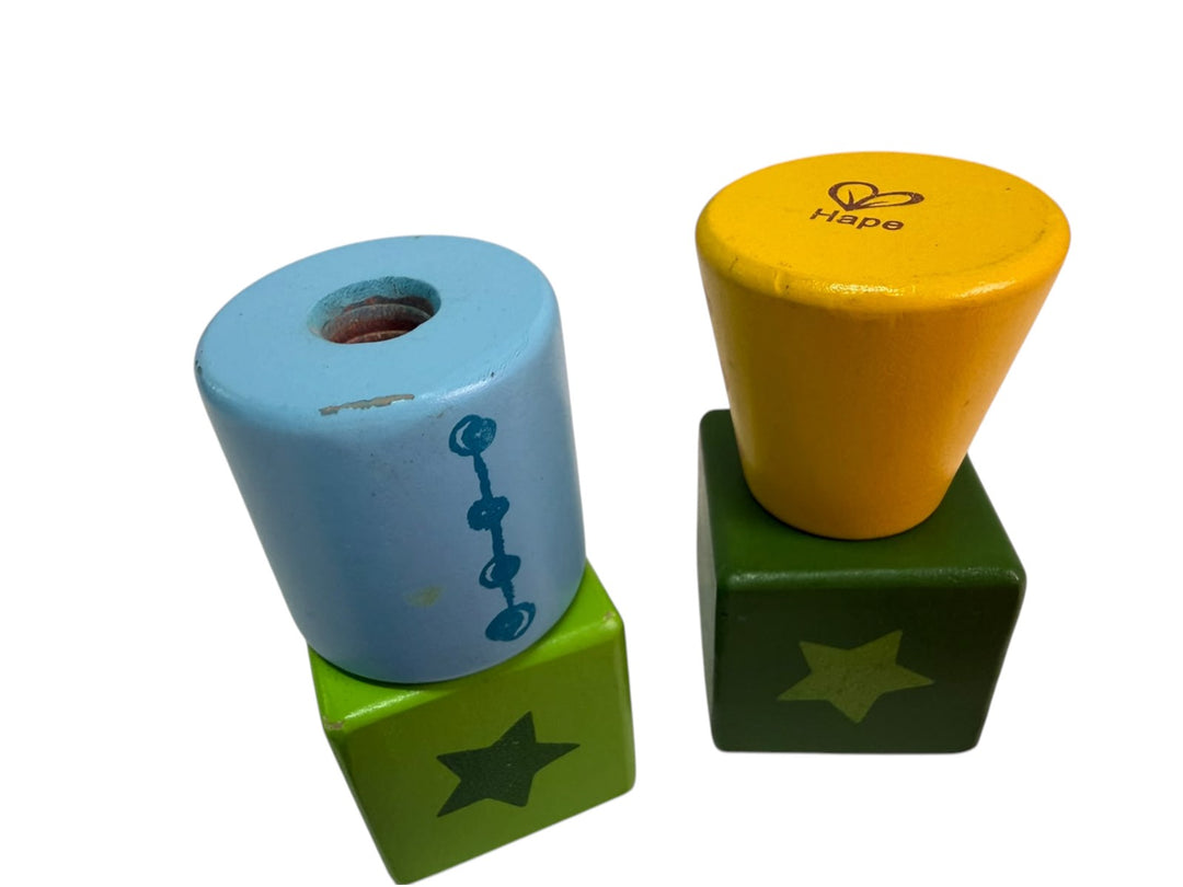 Twist and Turnables Wooden Building Block Learning Set