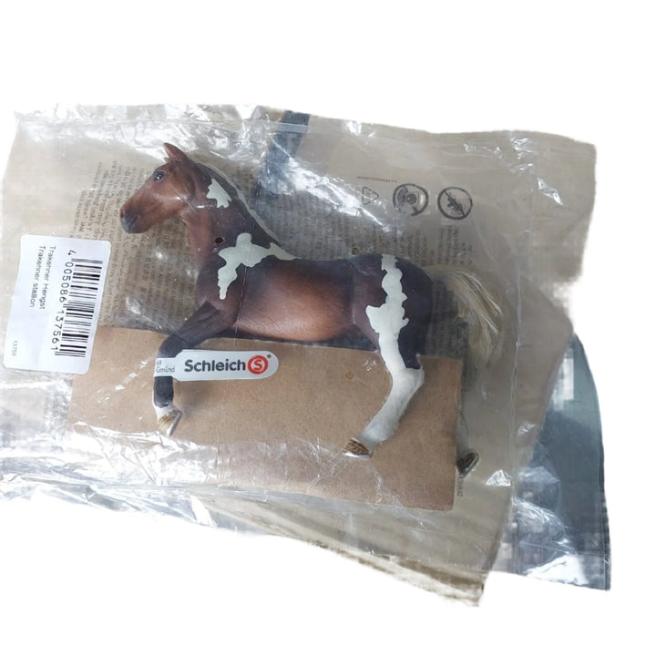 Schleich, Trakehner Stallion, Explore the lively world of Lakeside with the Trakehner Stallion, a fun, educational toy figurine from Schleich! This 1.378" x 5.906" x 4.331" toy is authentically detailed, and is ideal for hours of imaginative play.