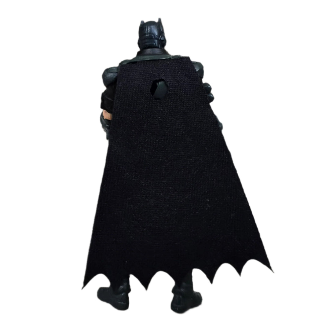 DC Comics, Make room for the Crusader Batmobile. With Batman as a 10-centimetre figure at the wheel, the sleek, pilotless car races through the streets of Gotham City in search of villains. Joker, Sharkman and Mr. Freeze are included in the set as cardboard figures.