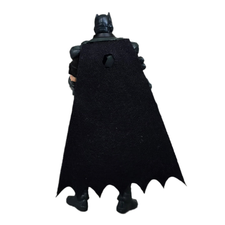 DC Comics, Make room for the Crusader Batmobile. With Batman as a 10-centimetre figure at the wheel, the sleek, pilotless car races through the streets of Gotham City in search of villains. Joker, Sharkman and Mr. Freeze are included in the set as cardboard figures.