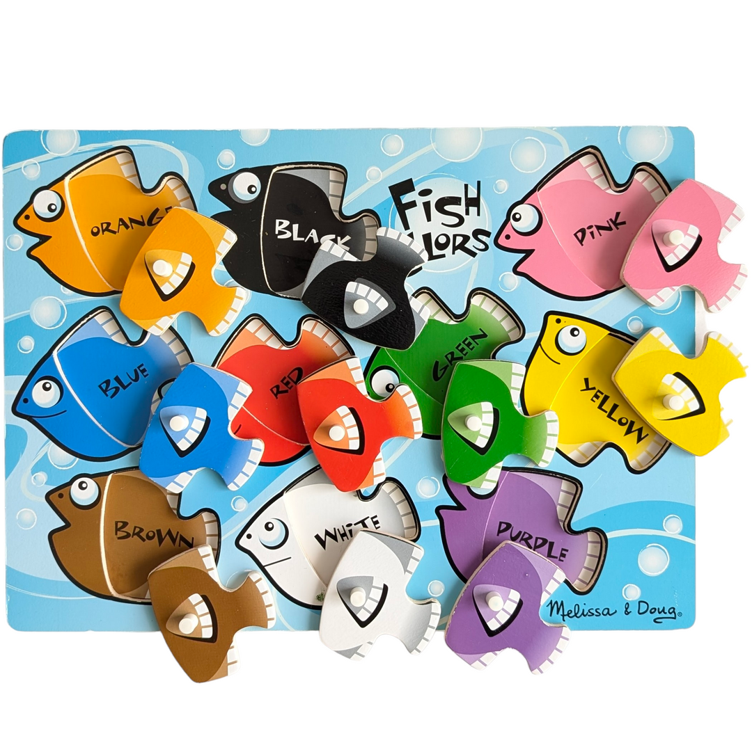 Fish Colours Mix N Match Fresh Start Peg Puzzles